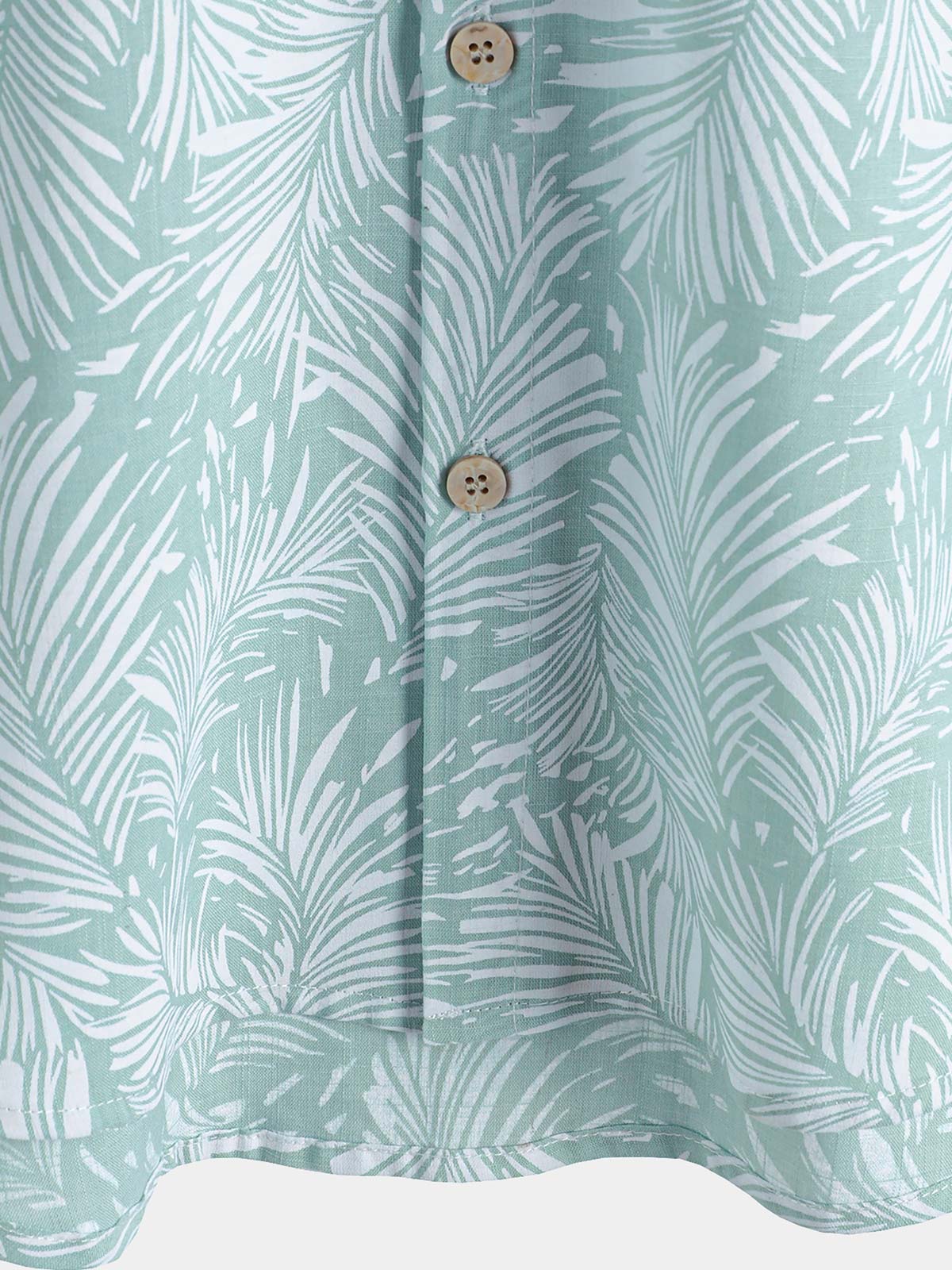 Camisa Tropical Hawaiian de manga corta Summer Button Up para hombre