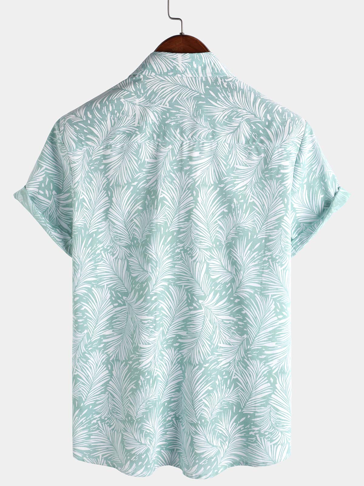 Camisa Tropical Hawaiian de manga corta Summer Button Up para hombre