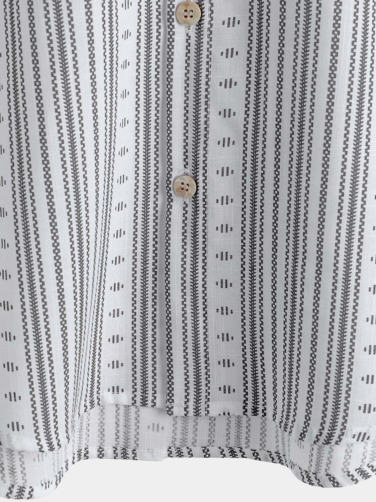 Camisa casual a rayas de manga corta Summer Button Up para hombre