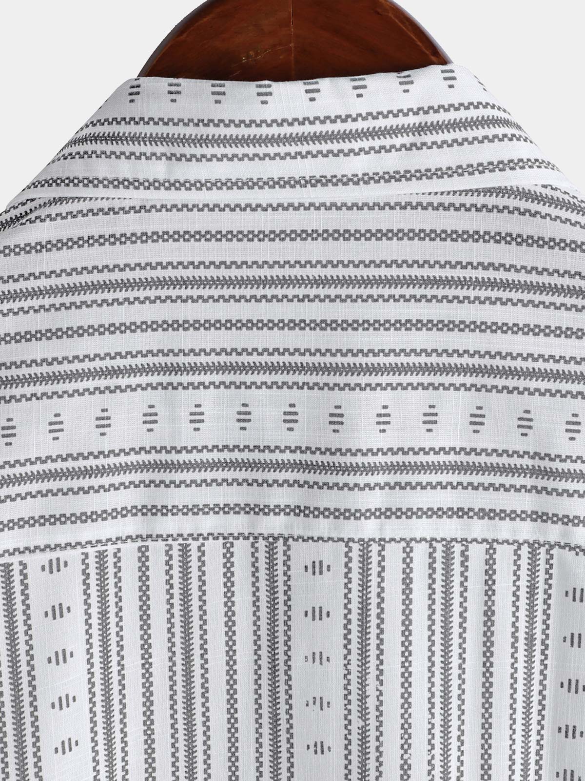 Camisa casual a rayas de manga corta Summer Button Up para hombre