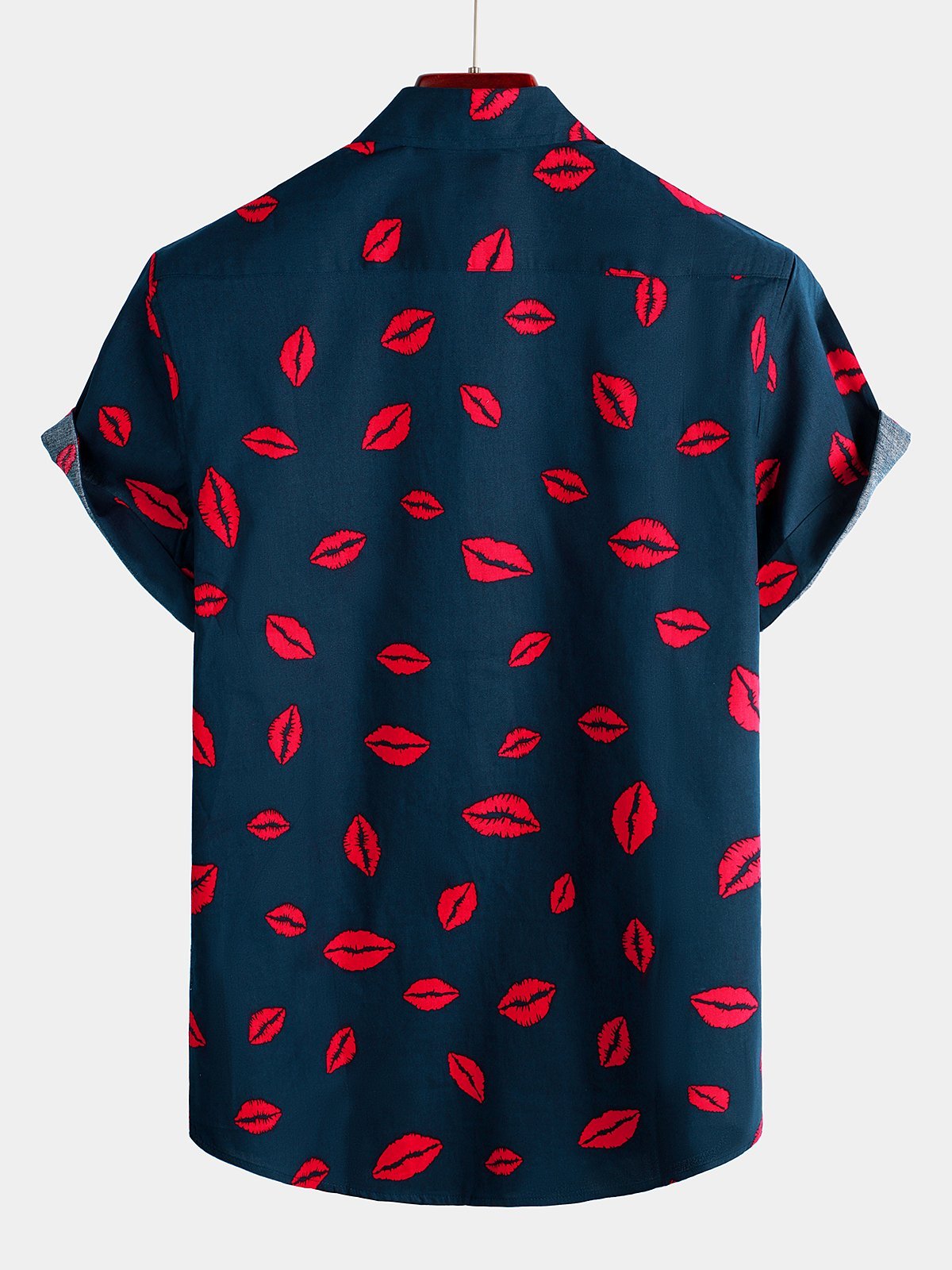Camisa casual Holiday Pocket de manga corta para hombre