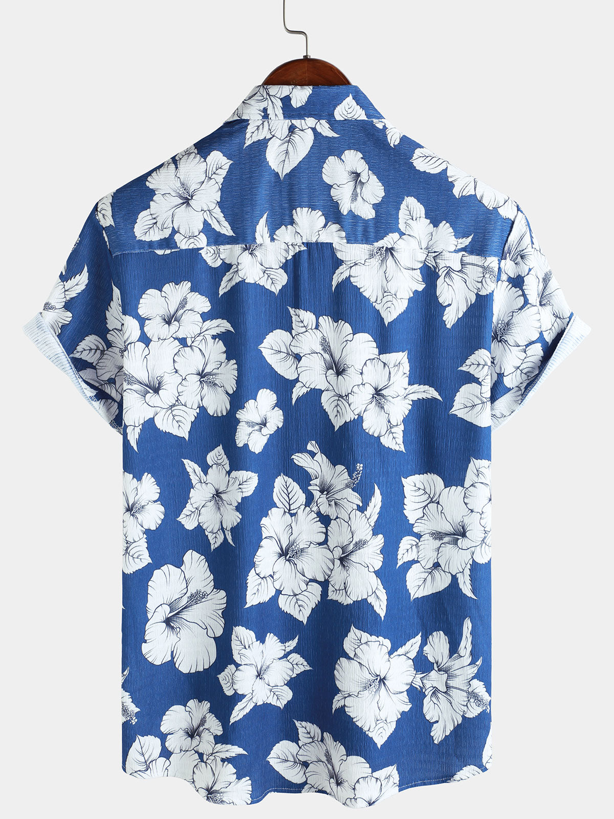 Camisa Tropical floral estampado Hawaiian de manga corta para hombre