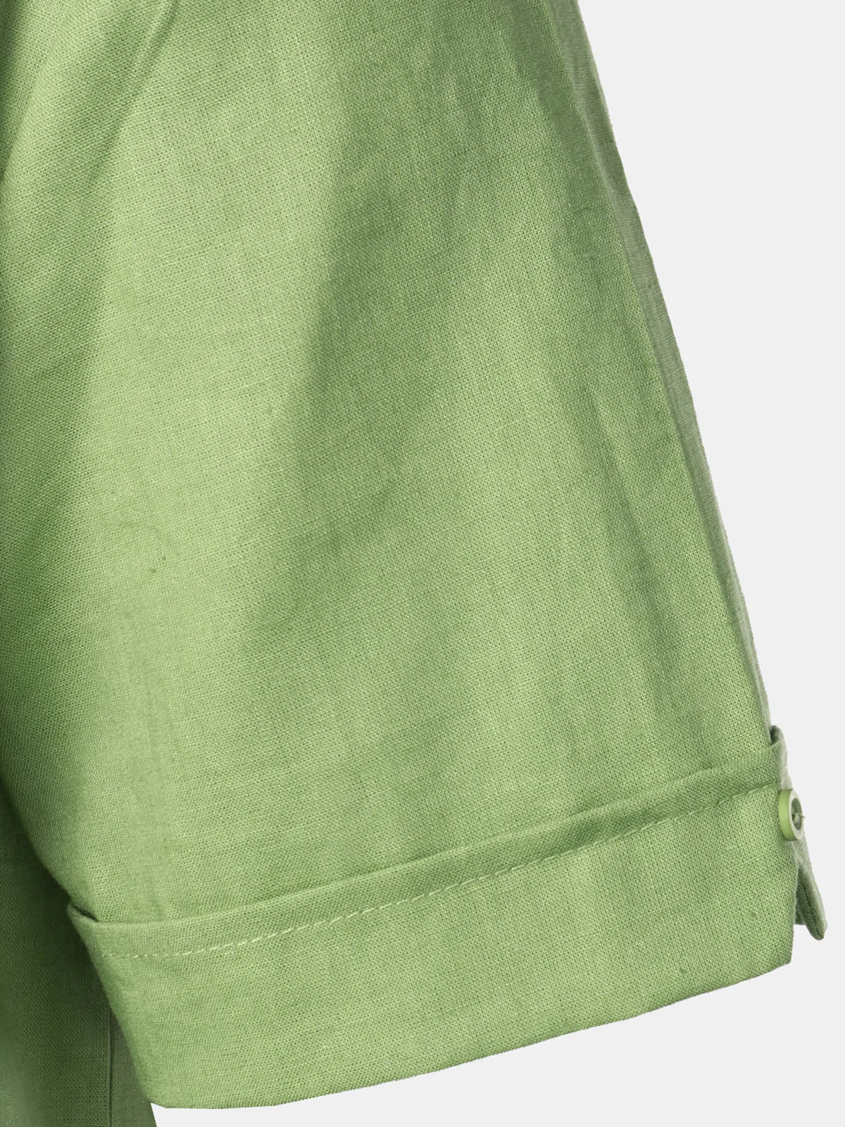 Camisa Pocket de lino Cuban Guayabera Summer Camp Button Up de manga corta casual para hombre