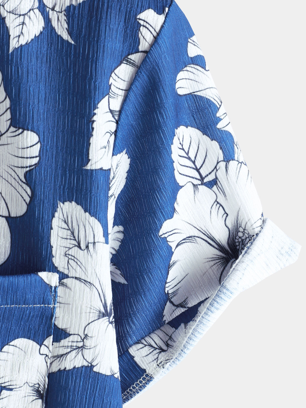 Camisa Tropical floral estampado Hawaiian de manga corta para hombre