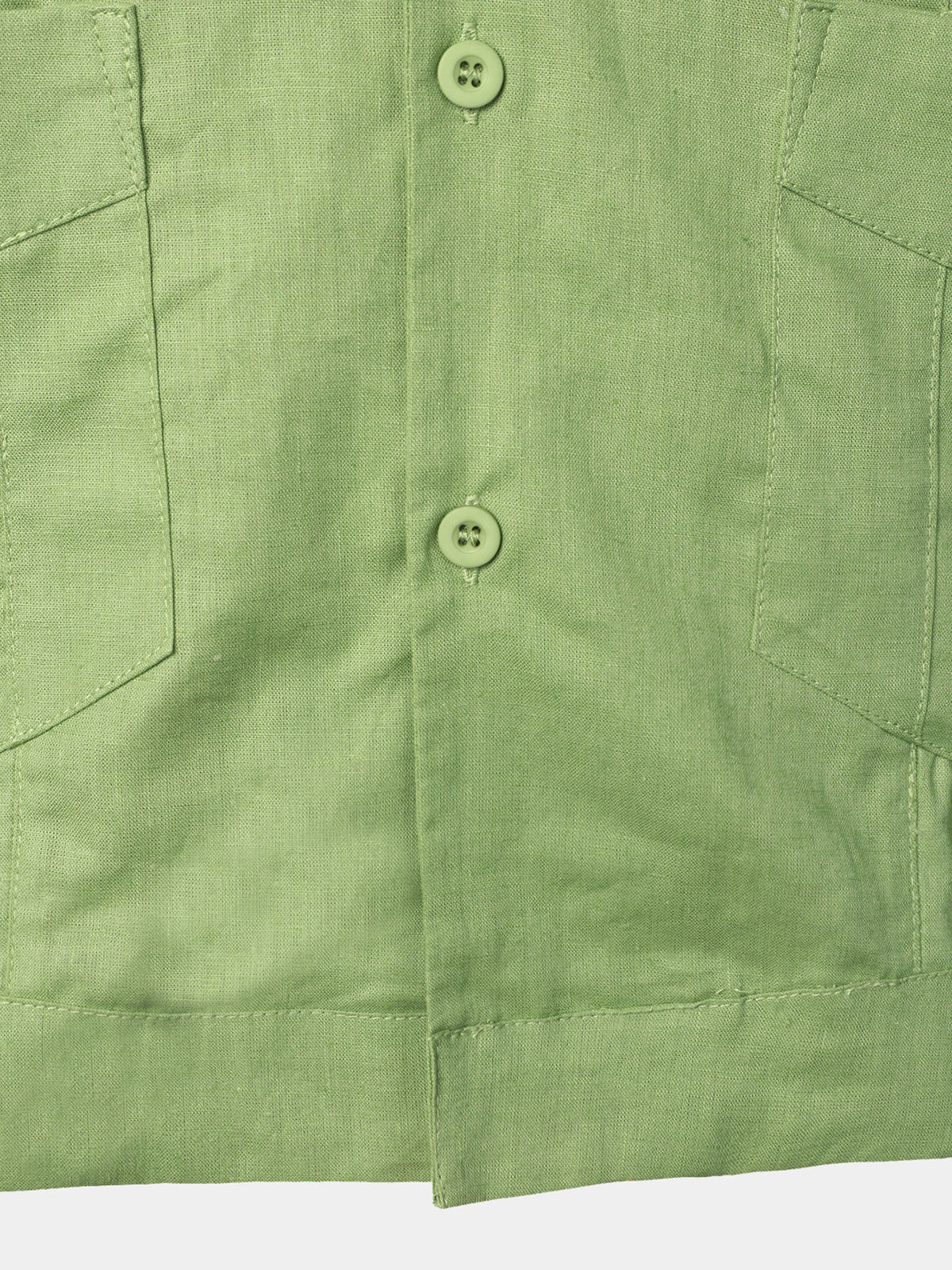 Camisa Pocket de lino Cuban Guayabera Summer Camp Button Up de manga corta casual para hombre