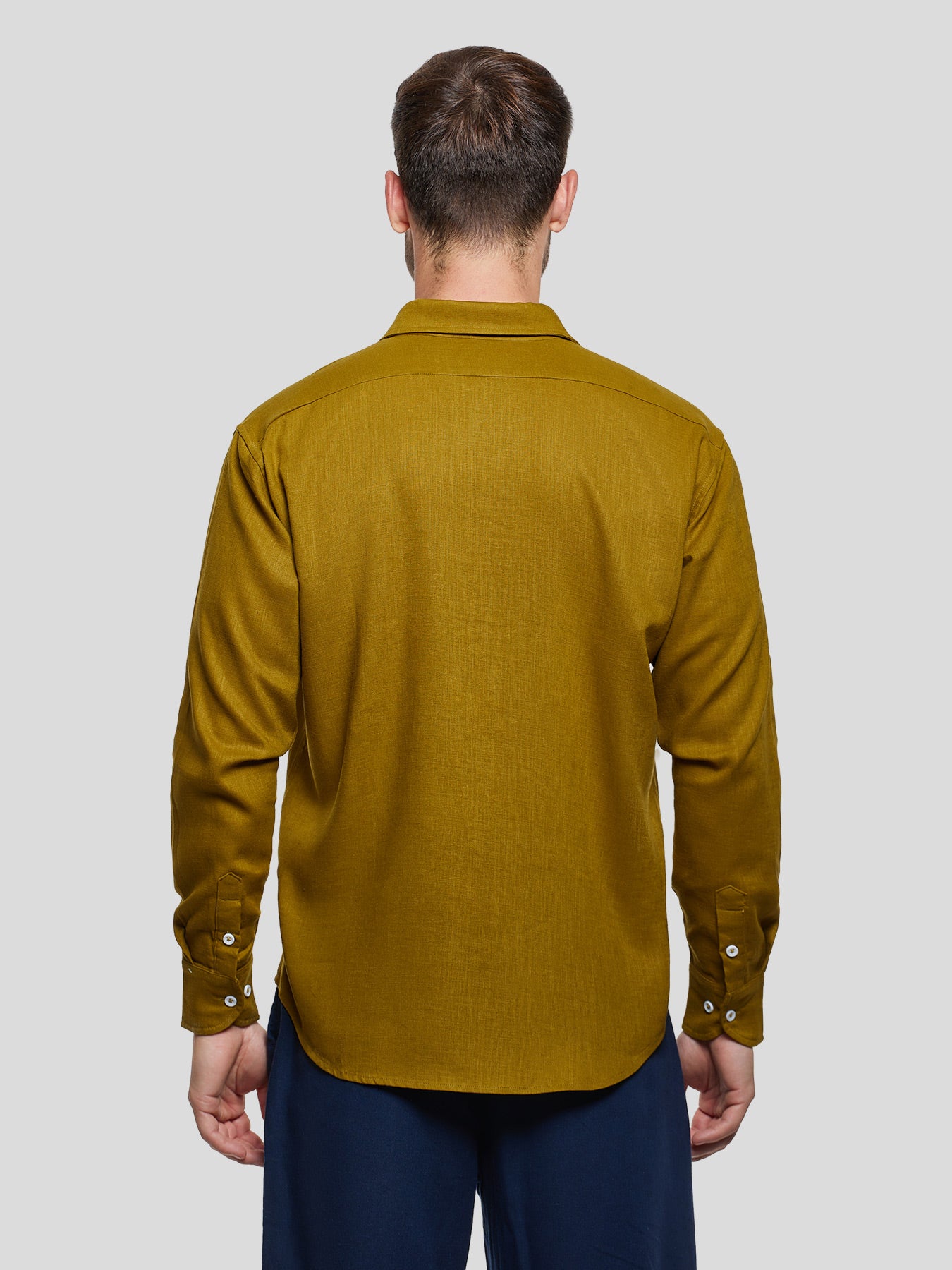 Camisa DreamWear Italian de lino de manga larga
