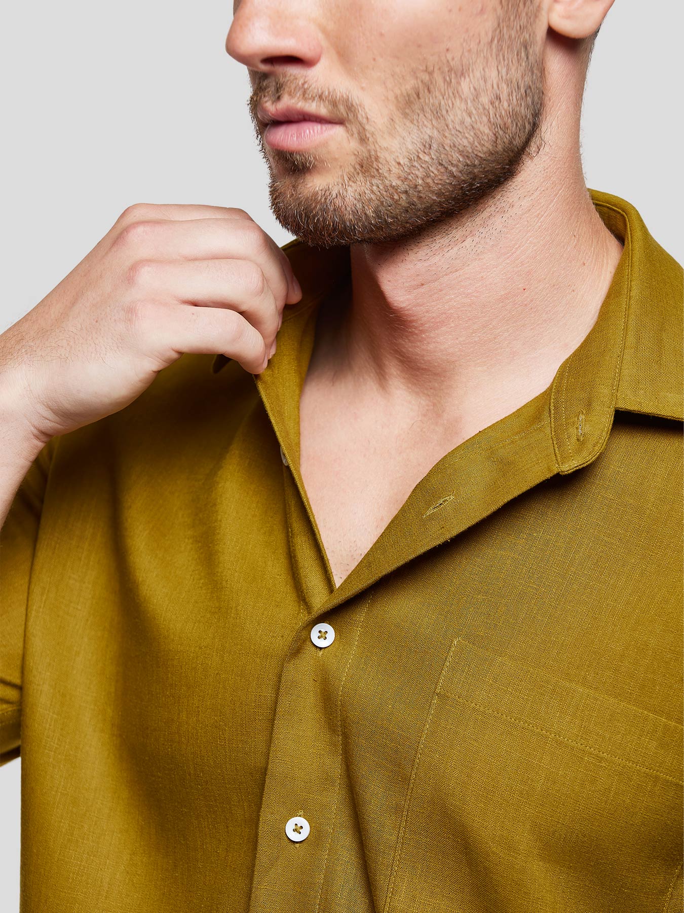 Camisa DreamWear Italian de lino de manga larga