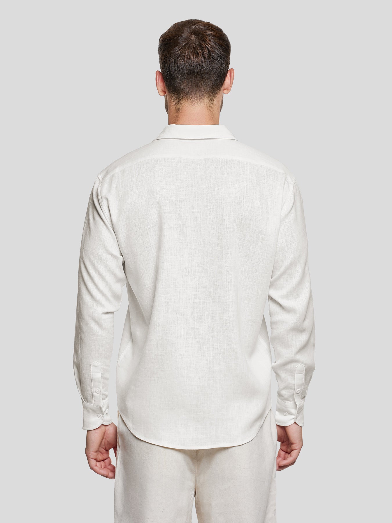 Camisa DreamWear Italian de lino de manga larga