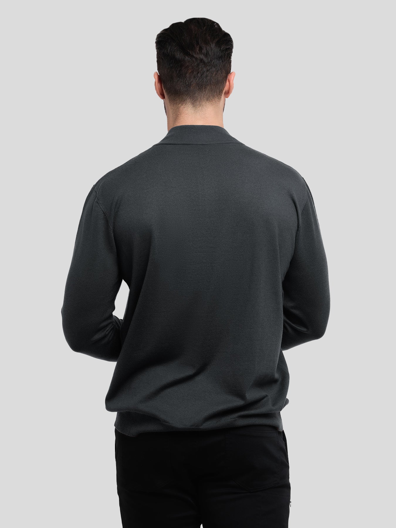 Gentletejido Washable Half Zip Mock Neck Sweater