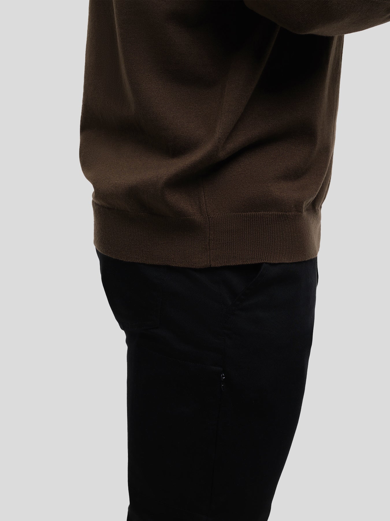 Gentletejido Washable Half Zip Mock Neck Sweater