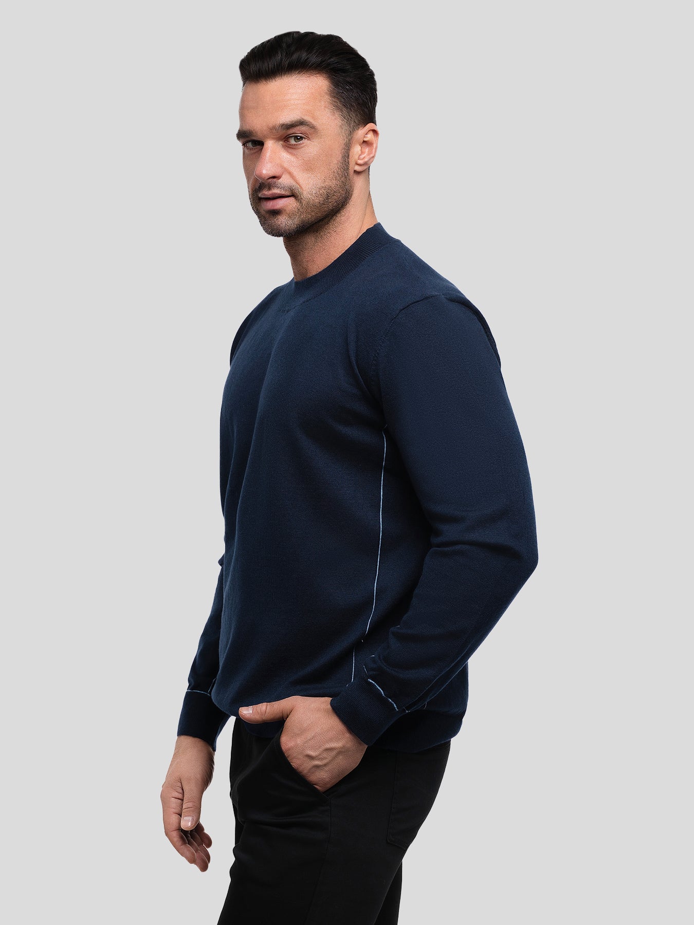 Gentletejido Contrast Stitch Sweater