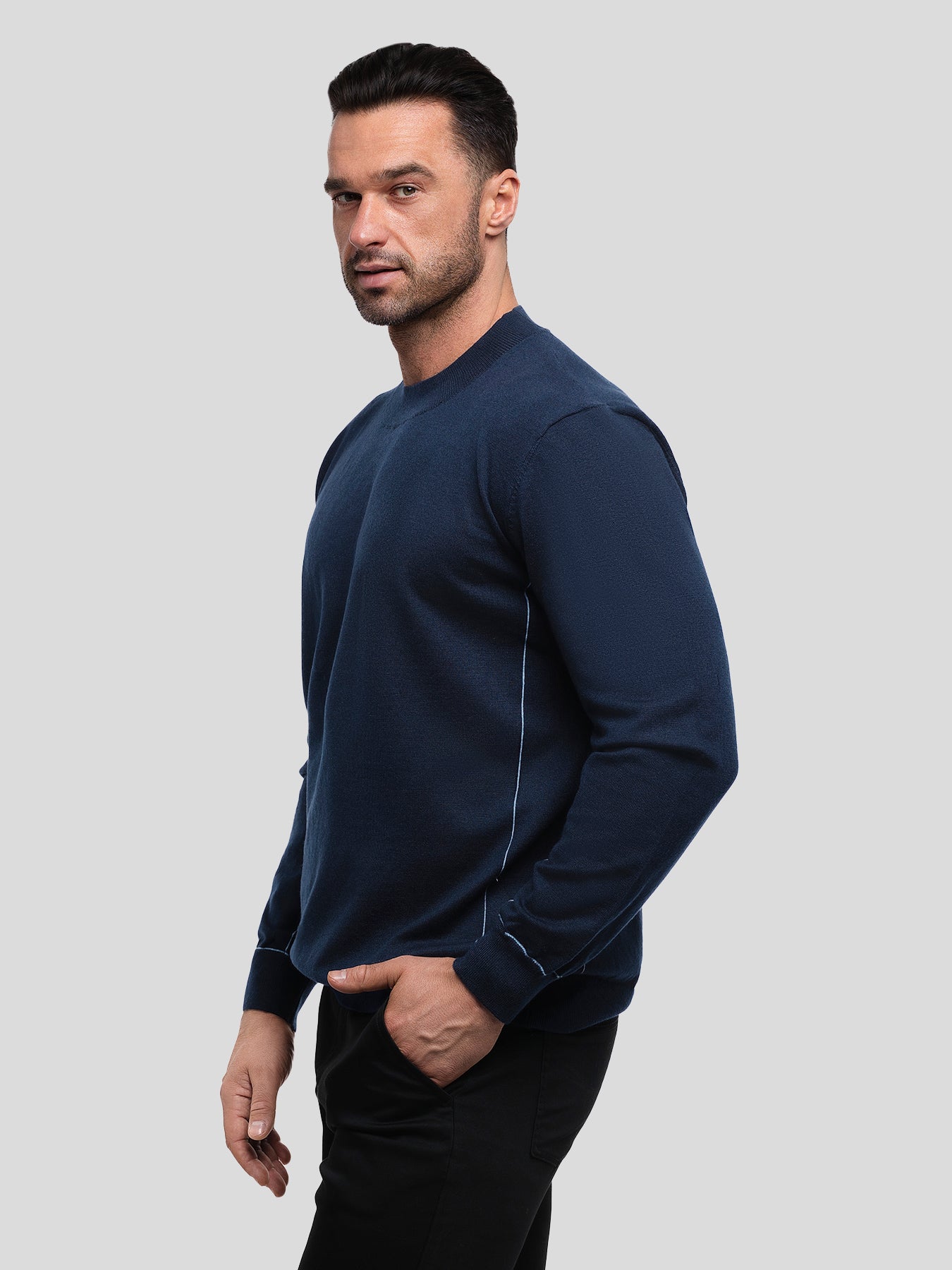 Gentletejido Contrast Stitch Sweater