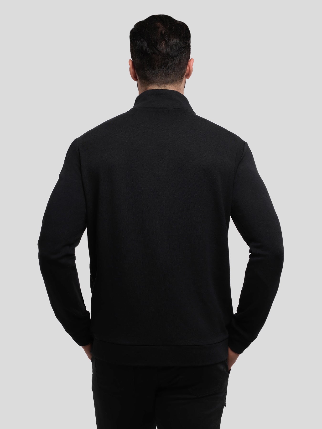 Sudadera SmoothBlend Half Zip Mock Neck