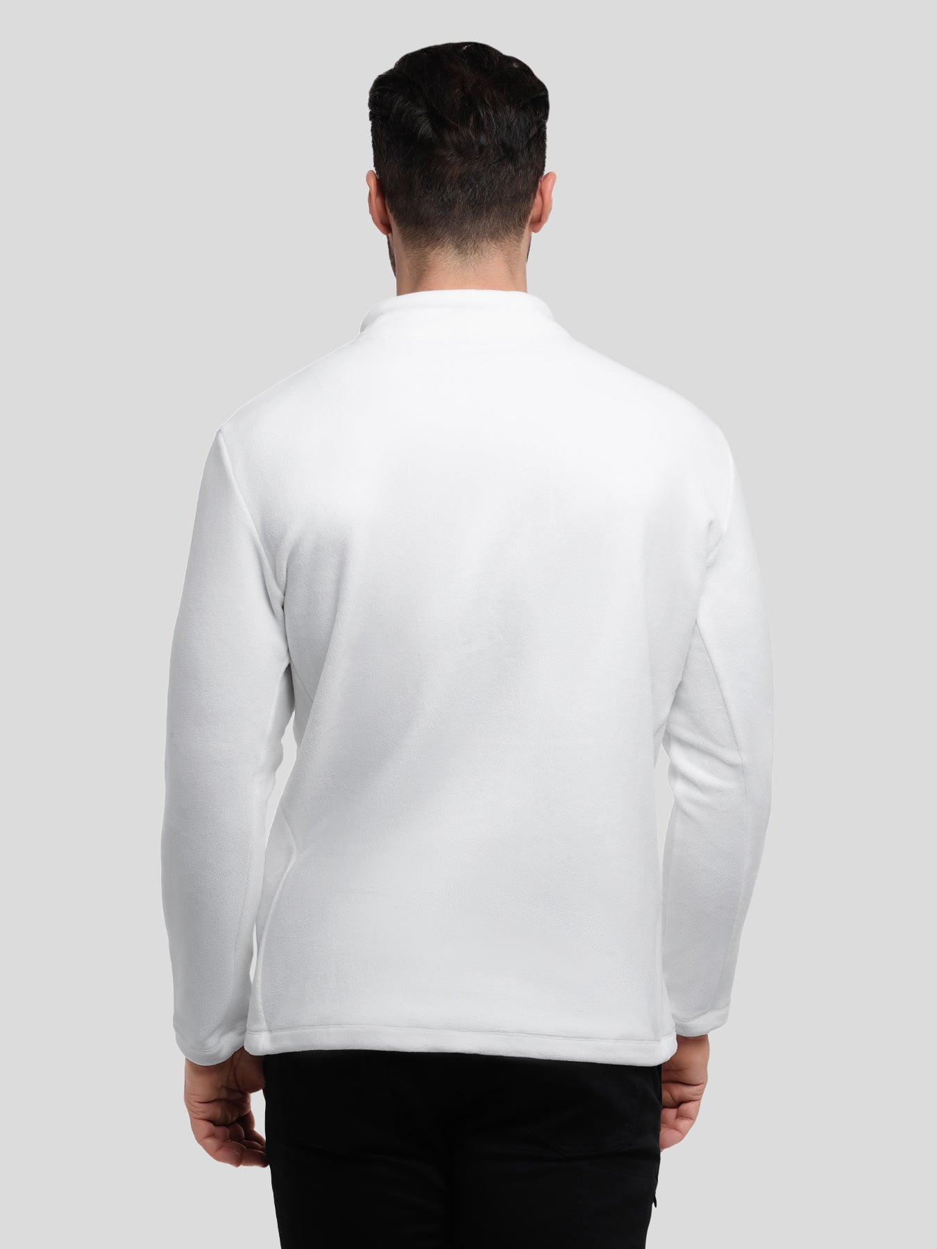 Sudadera LuxeCozy polar Half Zip Mock Neck