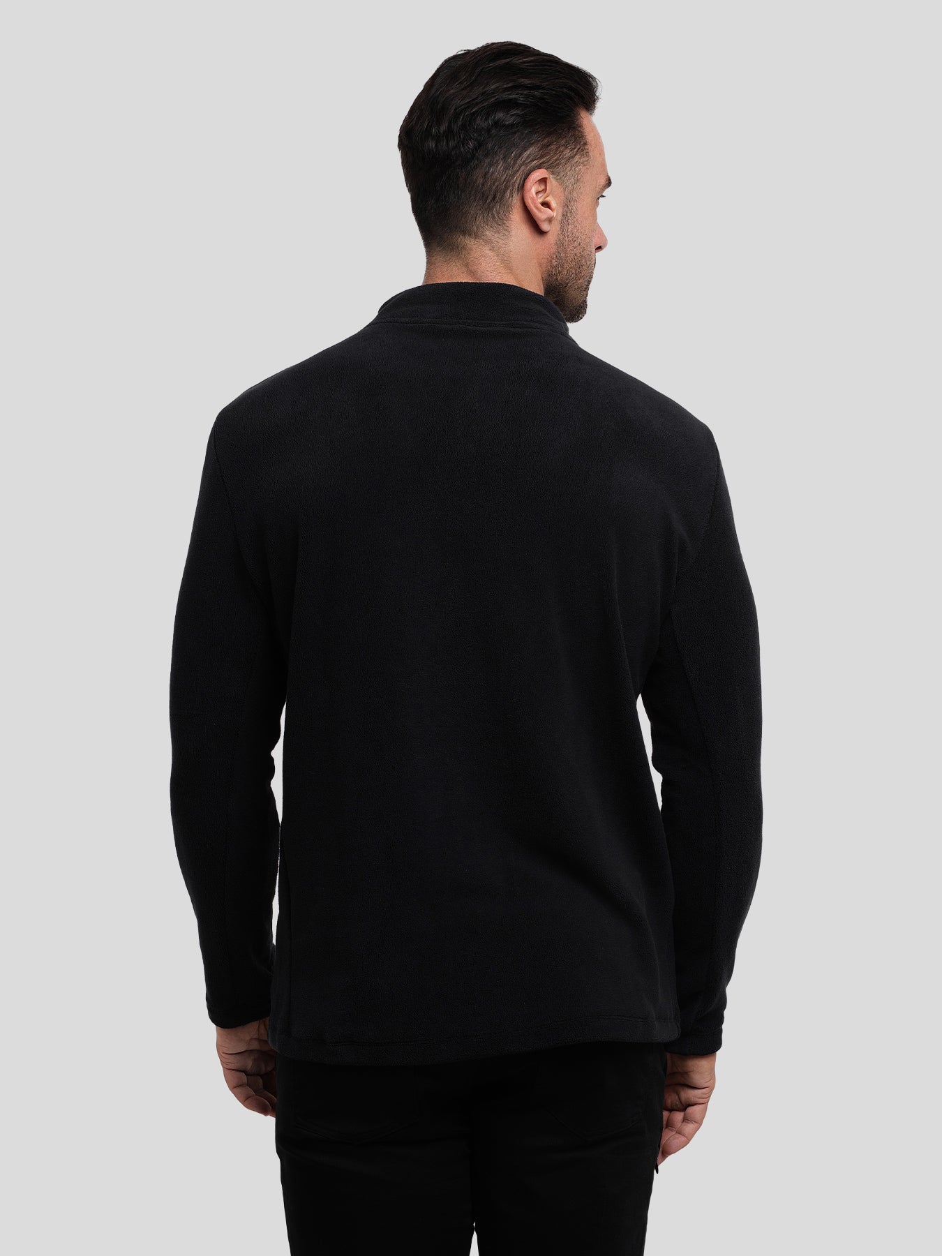 Sudadera LuxeCozy polar Half Zip Mock Neck