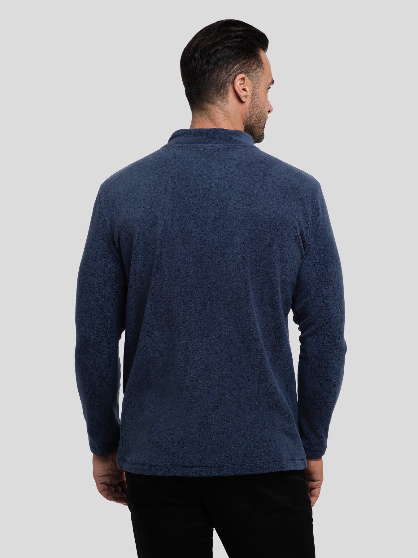 Sudadera LuxeCozy polar Half Zip Mock Neck
