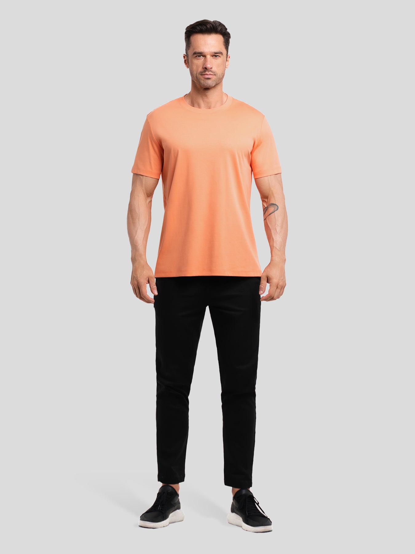 CloudWear 2.0 Split-Hem de manga corta Tee: de corte entallado