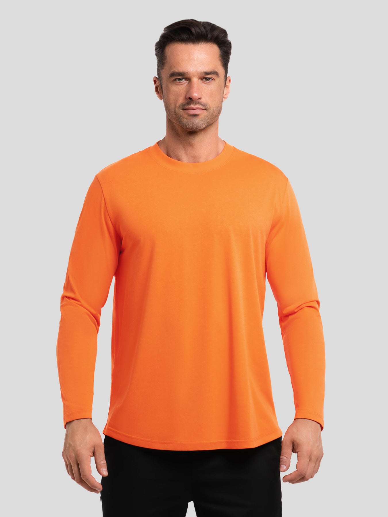 StaySmooth clásico Fit de manga larga Curve Hem Tee: 2024 New Colors