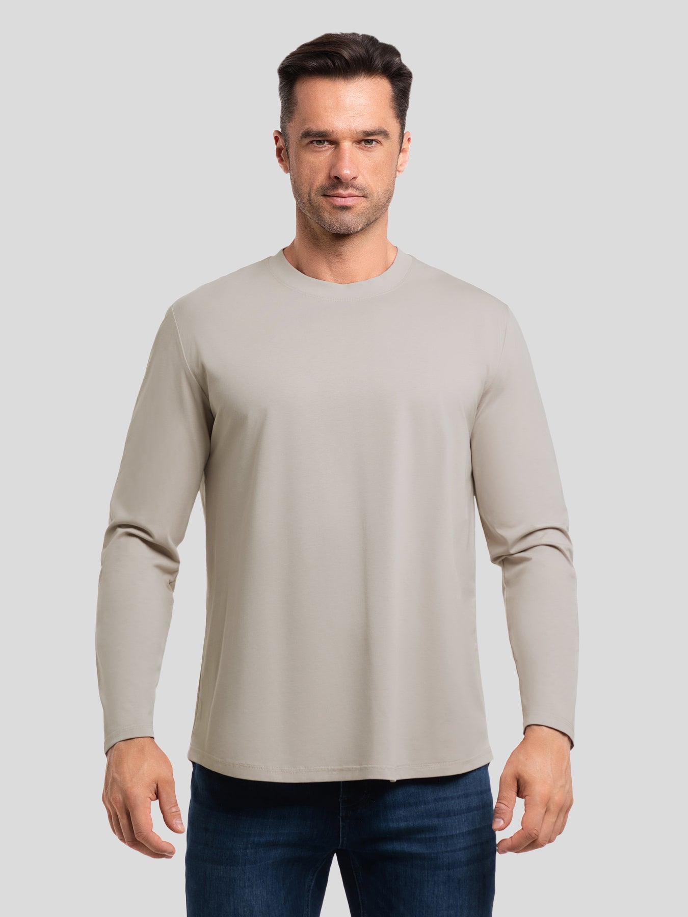 StaySmooth clásico Fit de manga larga Curve Hem Tee: 2024 New Colors