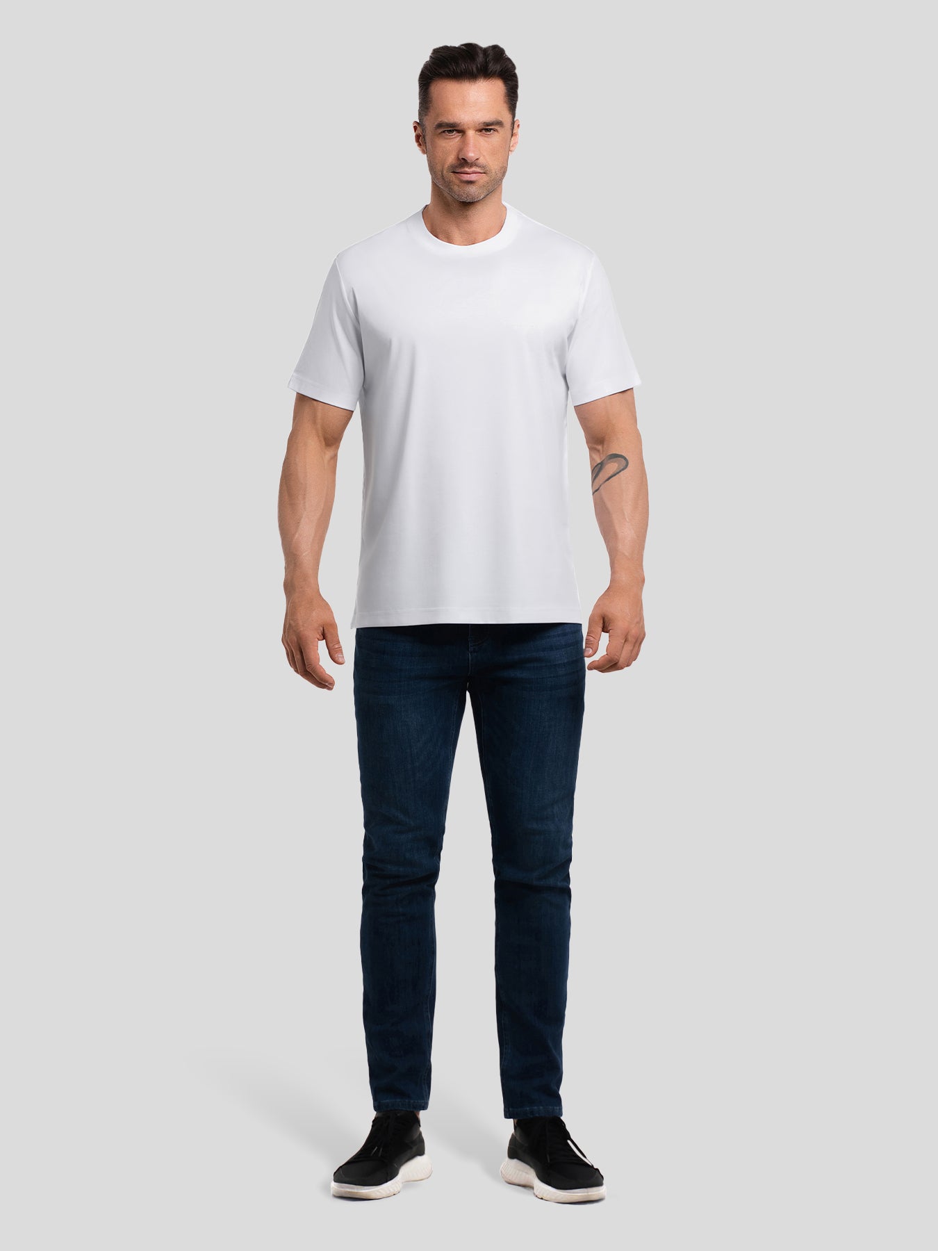 CloudWear 2.0 Split-Hem de manga corta Tee: de corte entallado