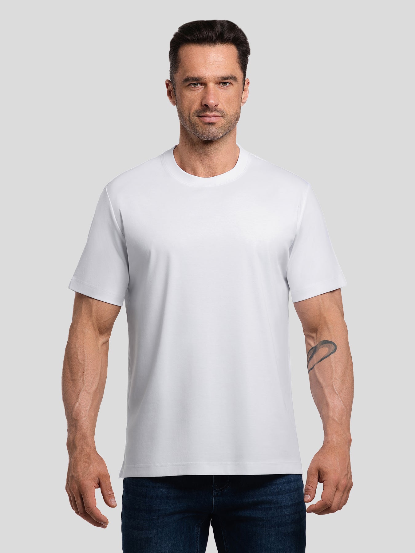 CloudWear 2.0 Split-Hem de manga corta Tee: de corte entallado
