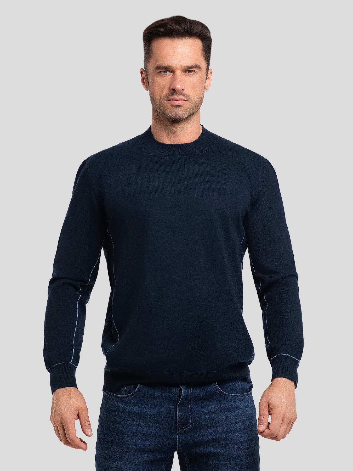 Gentletejido Contrast Stitch Sweater
