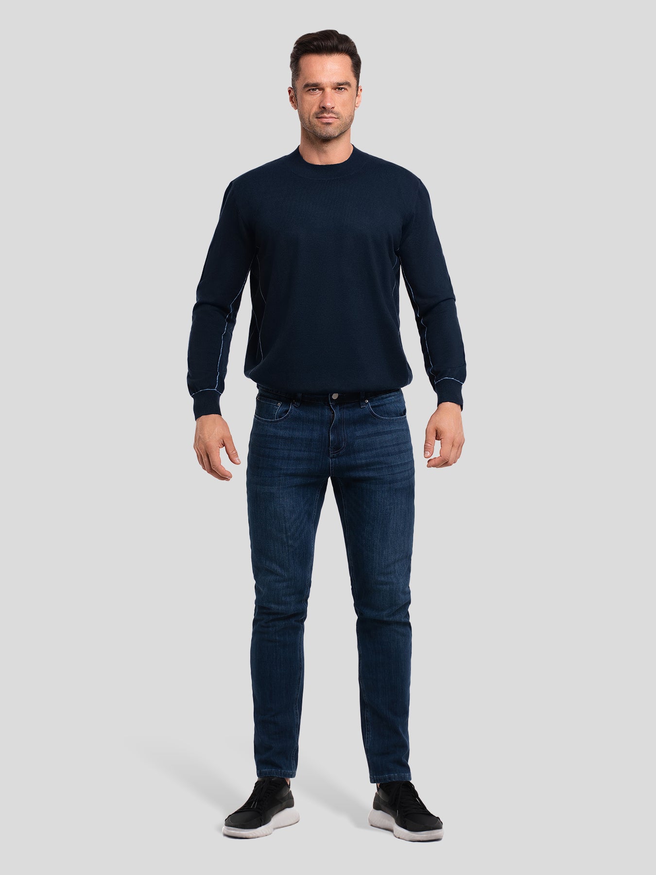 Gentletejido Contrast Stitch Sweater