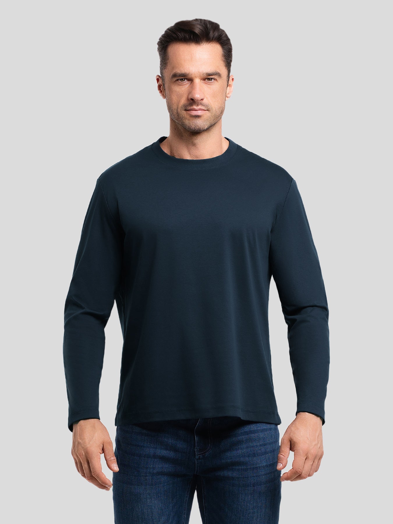 CloudWear 2.0 Split-Hem de manga larga Tee: clásico Fit
