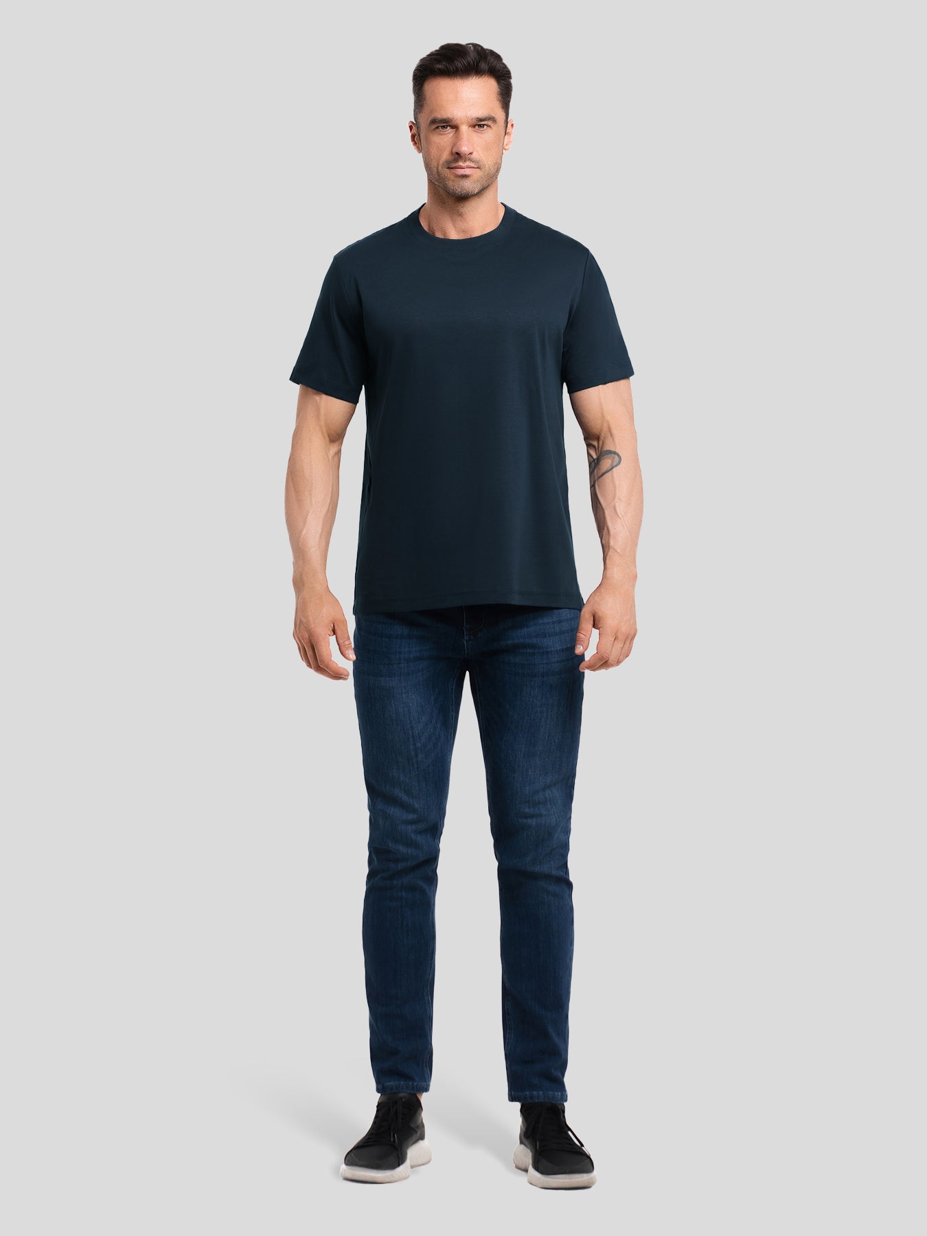CloudWear 2.0 Split-Hem de manga corta Tee: de corte entallado