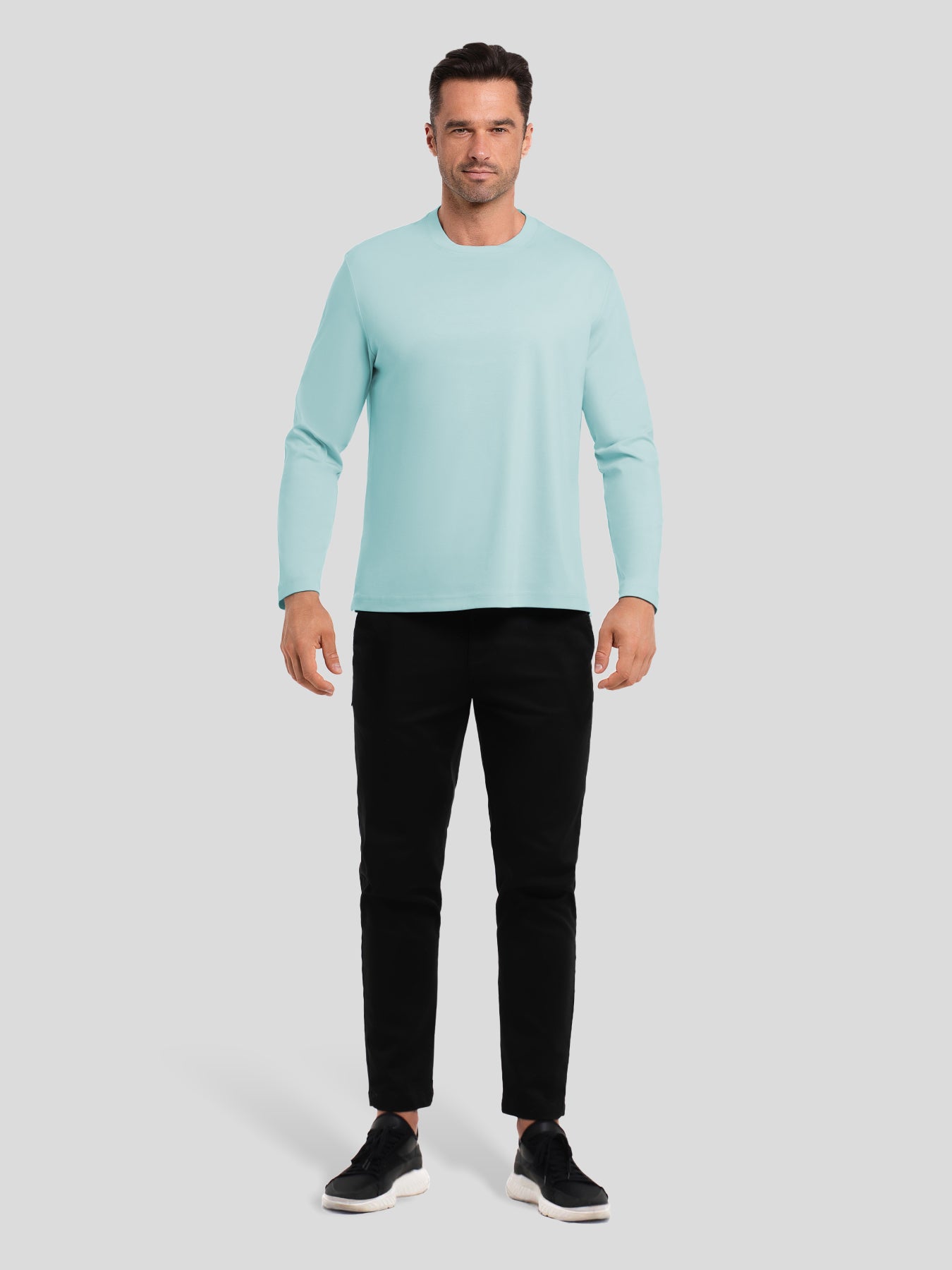 CloudWear 2.0 Split-Hem de manga larga Tee: clásico Fit