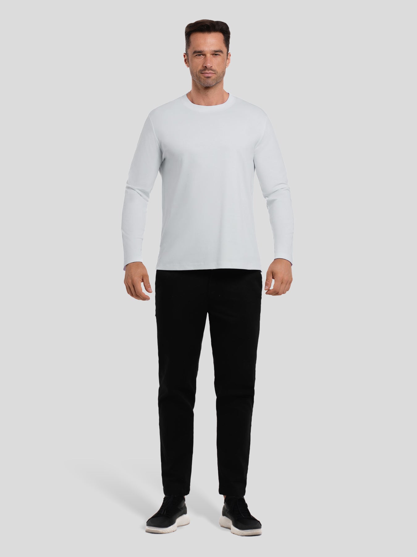 CloudWear 2.0 Split-Hem de manga larga Tee: de corte entallado