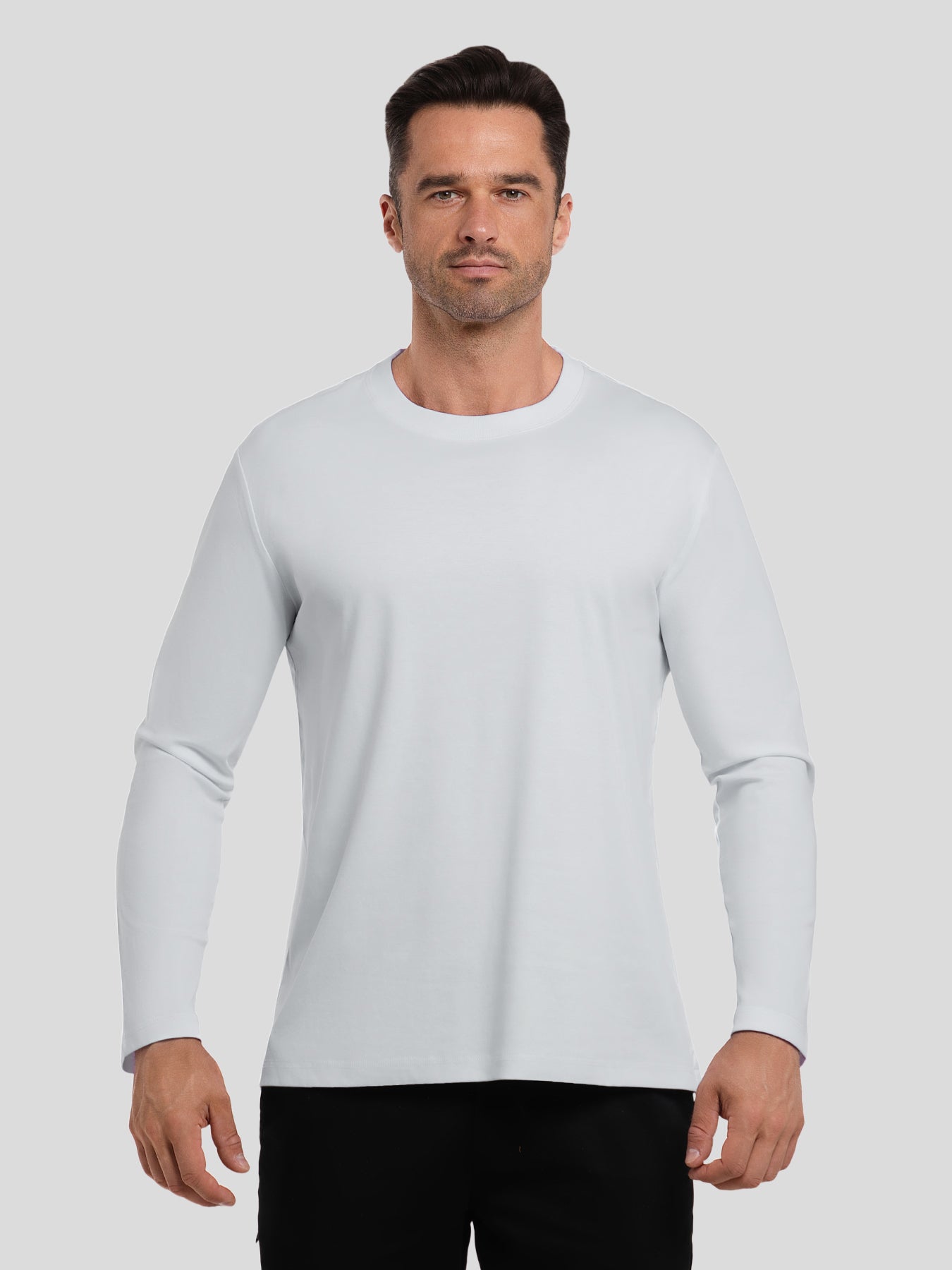 CloudWear 2.0 Split-Hem de manga larga Tee: de corte entallado