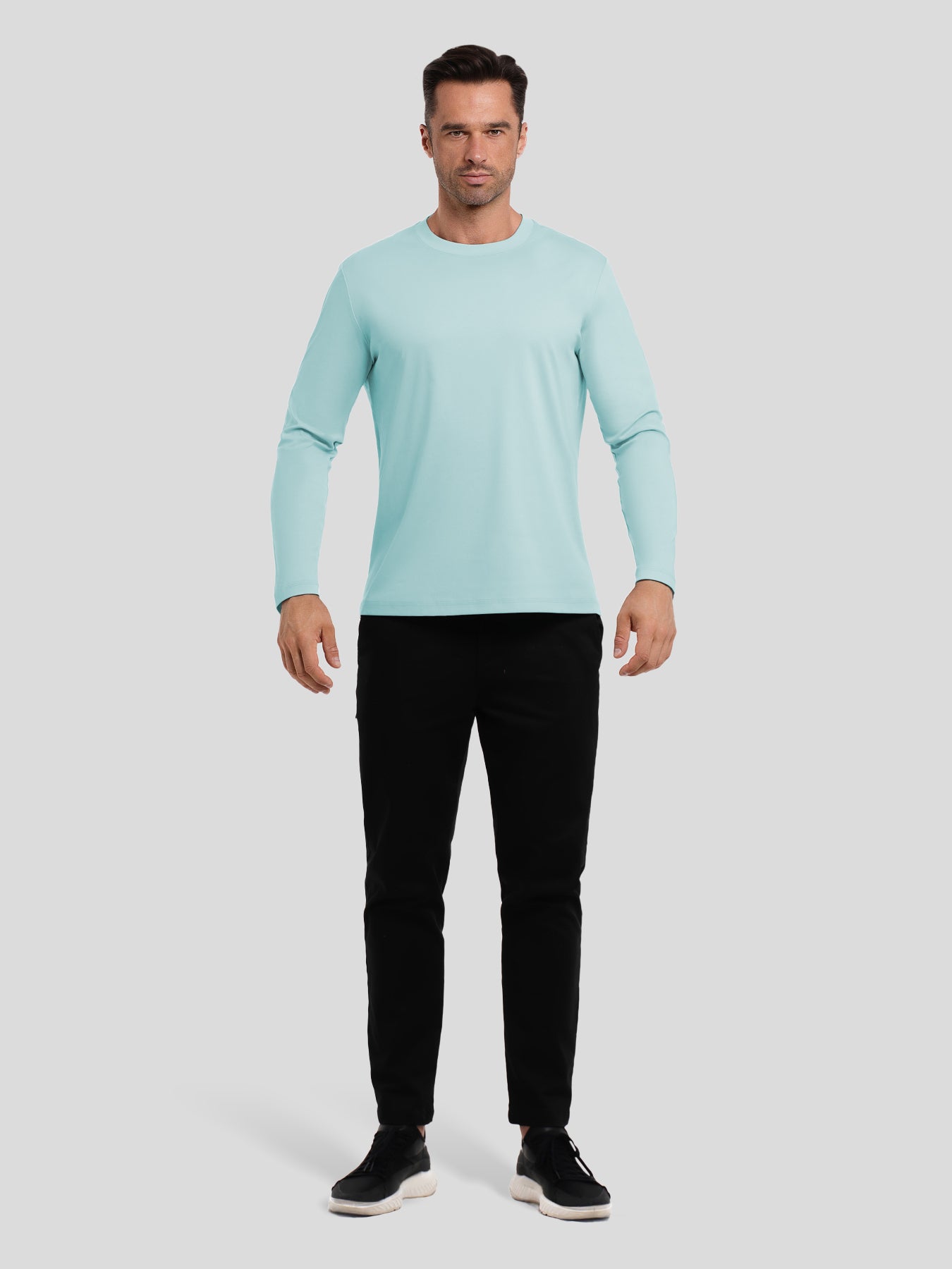 CloudWear 2.0 Split-Hem de manga larga Tee: de corte entallado