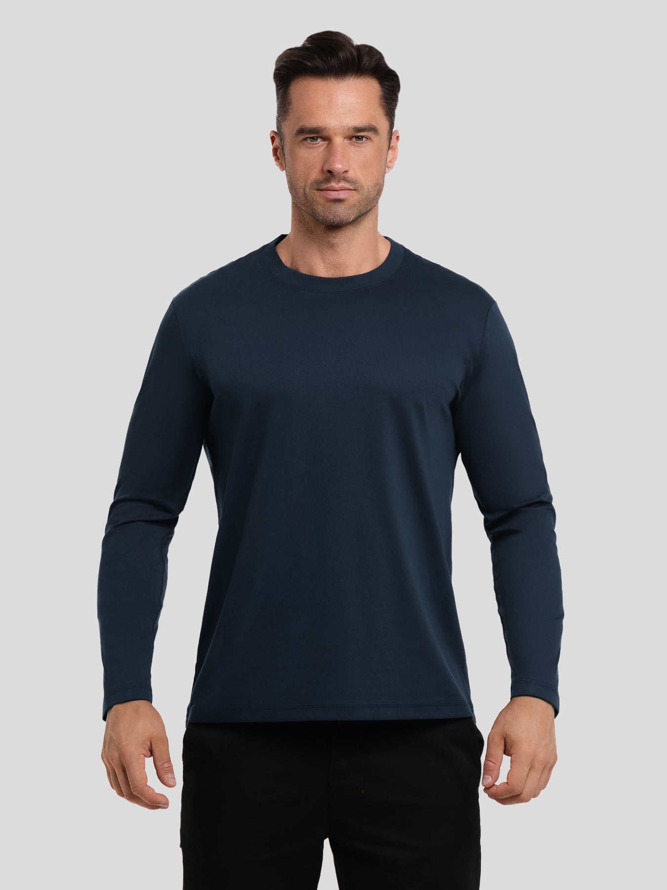CloudWear 2.0 Split-Hem de manga larga Tee: de corte entallado