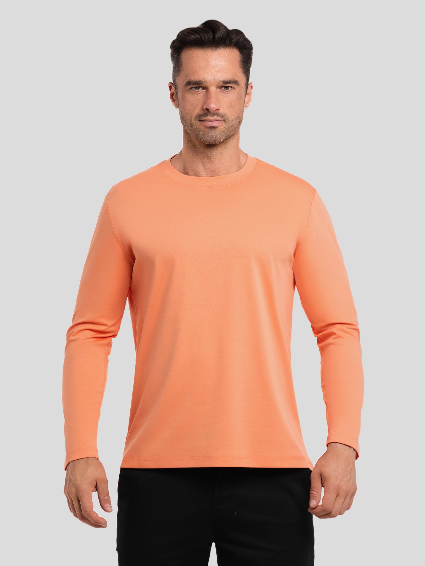 CloudWear 2.0 Split-Hem de manga larga Tee: de corte entallado