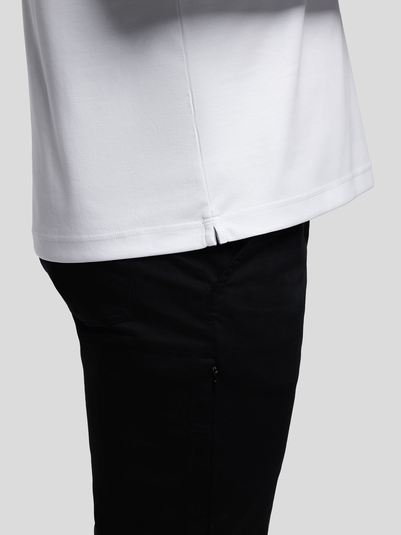 CloudWear 2.0 Split-Hem de manga larga Tee: de corte entallado
