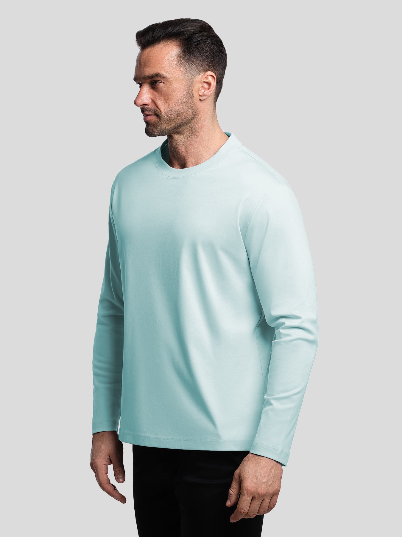 CloudWear 2.0 Split-Hem de manga larga Tee: de corte entallado