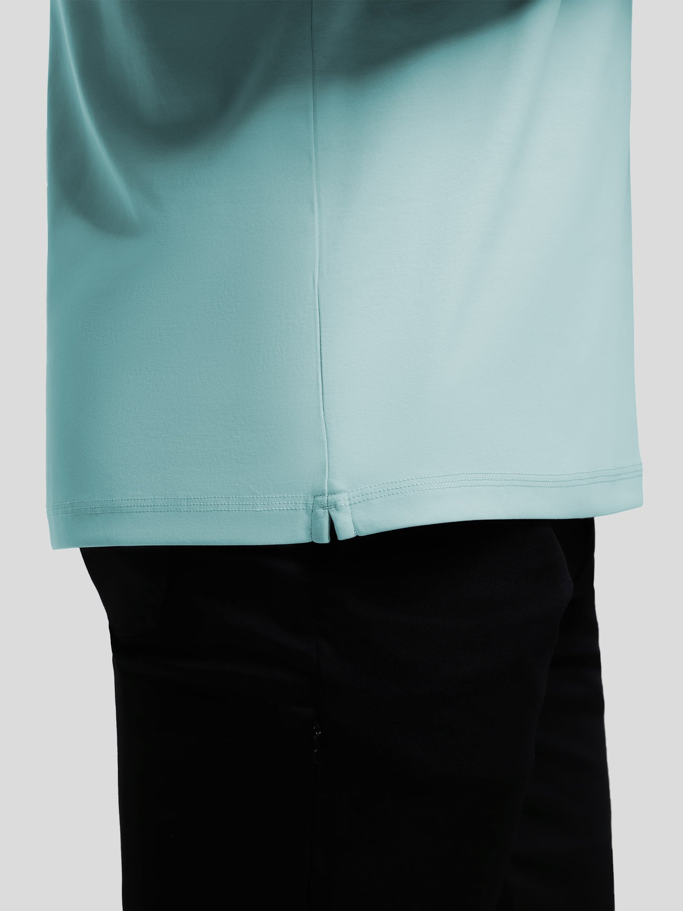 CloudWear 2.0 Split-Hem de manga larga Tee: de corte entallado