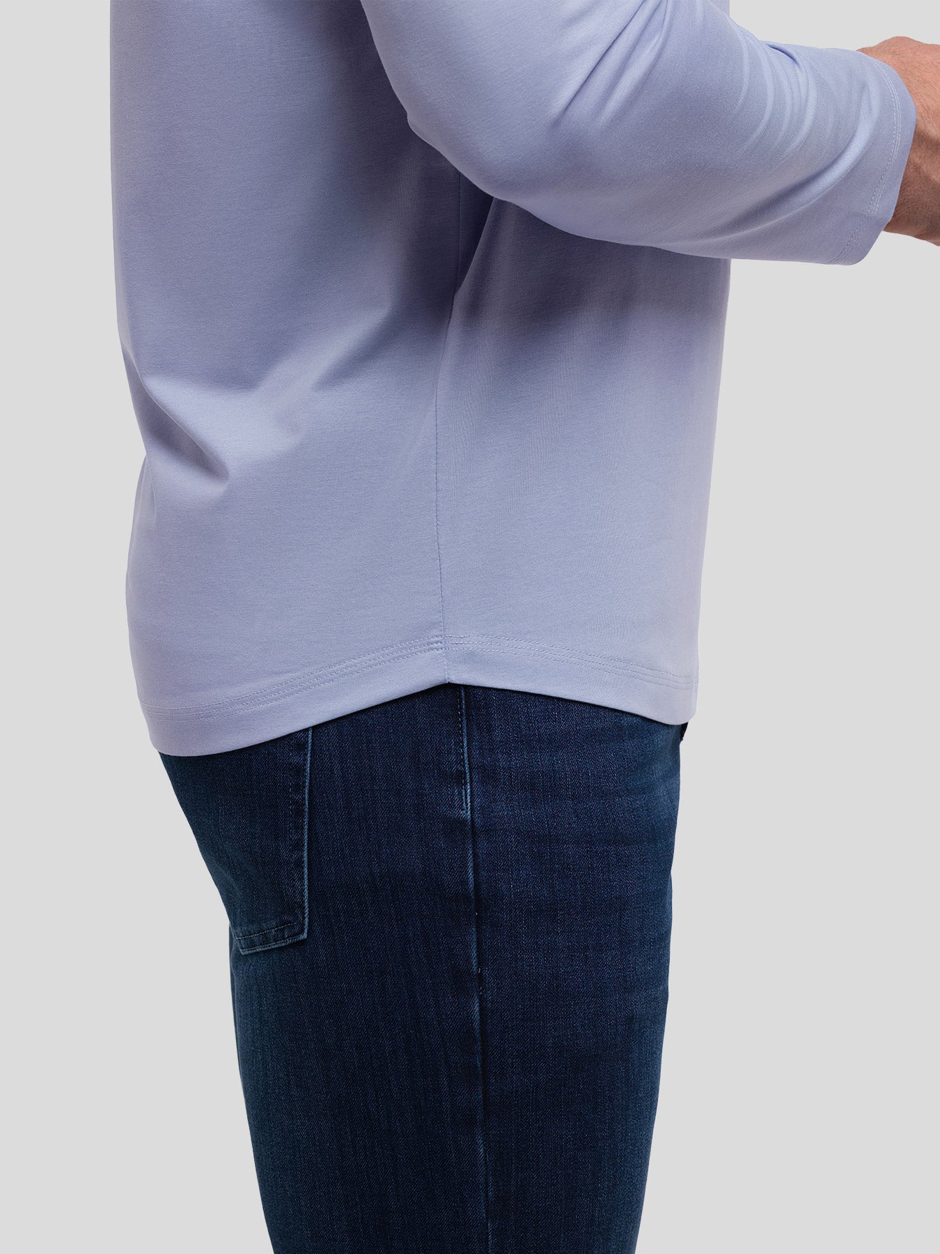 StaySmooth clásico Fit de manga larga Curve Hem Tee: 2024 New Colors
