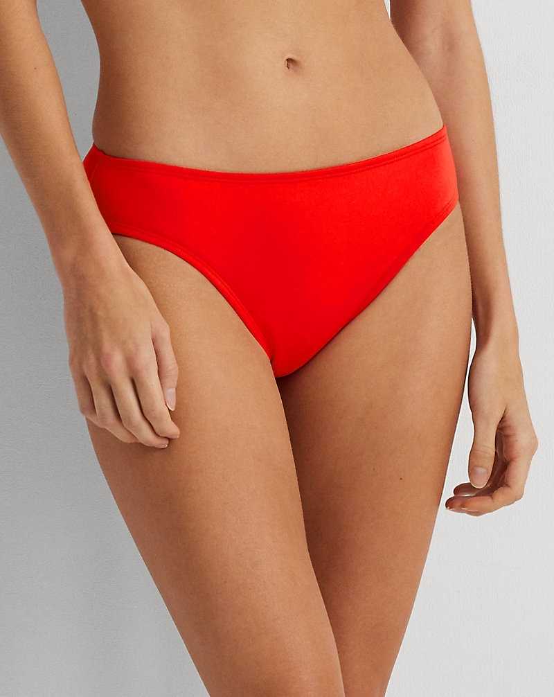 Abajo De Bikini Ralph Lauren Banded Hipster Mujer Rojos | GCIXMVA-58 - vista 3