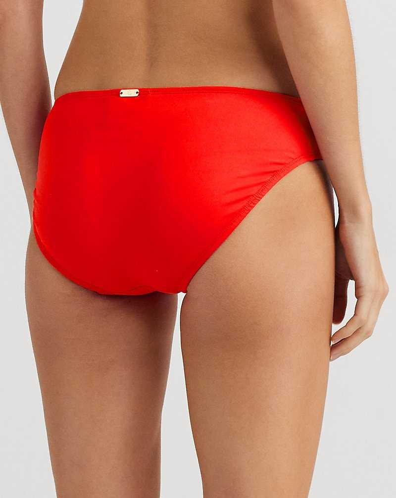 Abajo De Bikini Ralph Lauren Banded Hipster Mujer Rojos | GCIXMVA-58 - vista 4