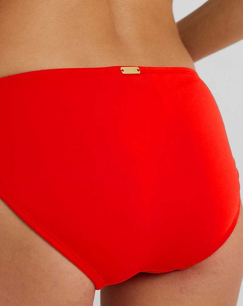 Abajo De Bikini Ralph Lauren Banded Hipster Mujer Rojos | GCIXMVA-58 - vista 5
