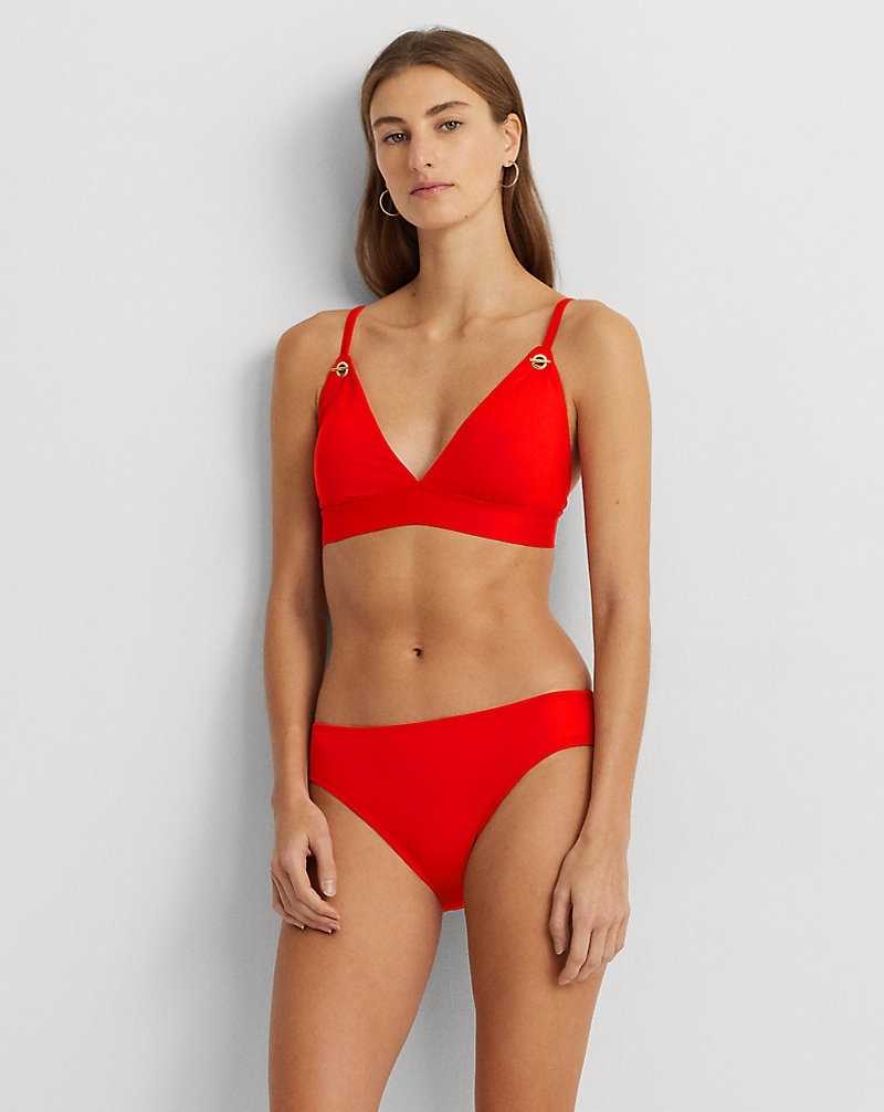 Abajo De Bikini Ralph Lauren Banded Hipster Mujer Rojos | GCIXMVA-58 - vista 1
