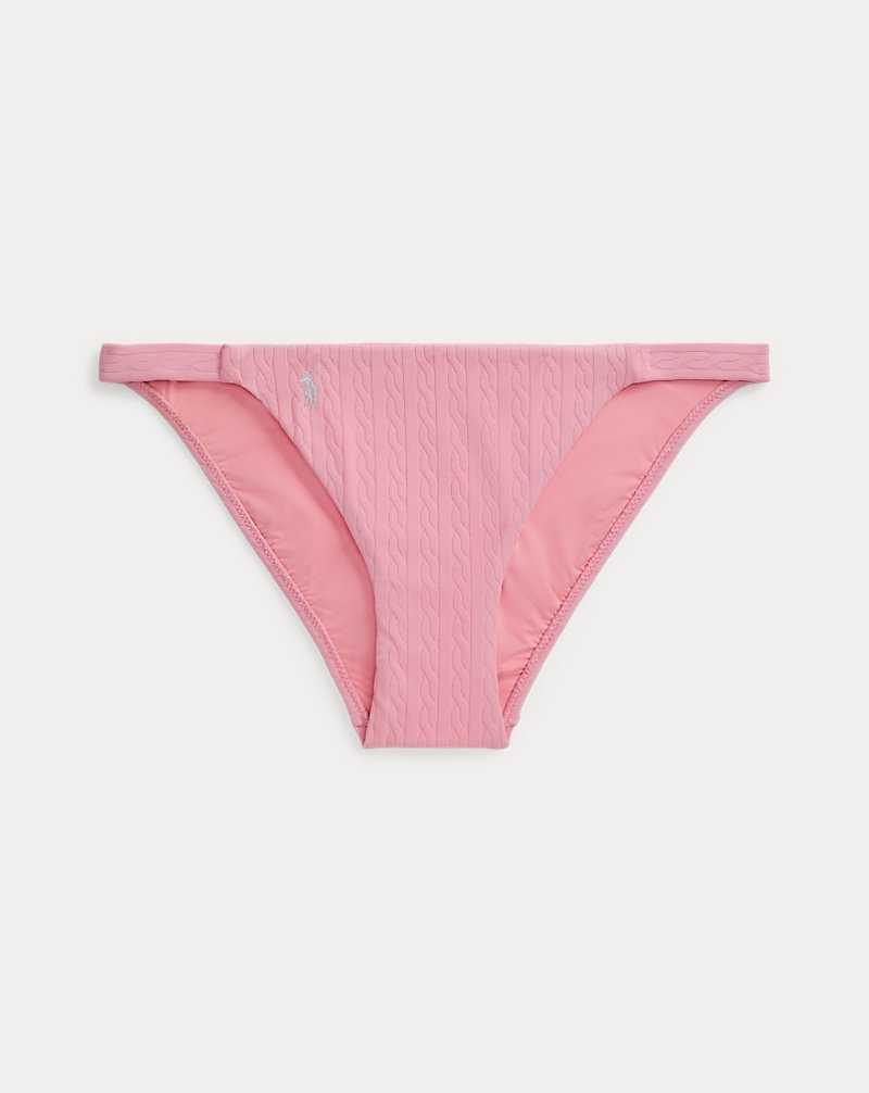 Abajo De Bikini Ralph Lauren Floral Smocked Hipster Mujer Flamingo | NBQKEYW-54 - vista 2