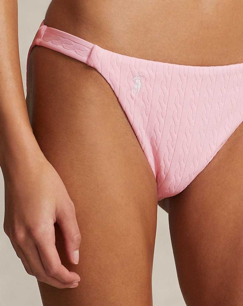 Abajo De Bikini Ralph Lauren Floral Smocked Hipster Mujer Flamingo | NBQKEYW-54 - vista 5