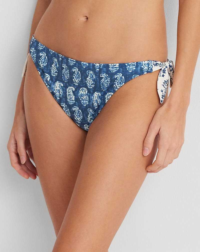 Abajo De Bikini Ralph Lauren Print Side-Tie Hipster Mujer Multi | PMHYIAD-75 - vista 3