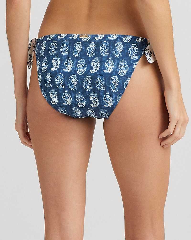 Abajo De Bikini Ralph Lauren Print Side-Tie Hipster Mujer Multi | PMHYIAD-75 - vista 4