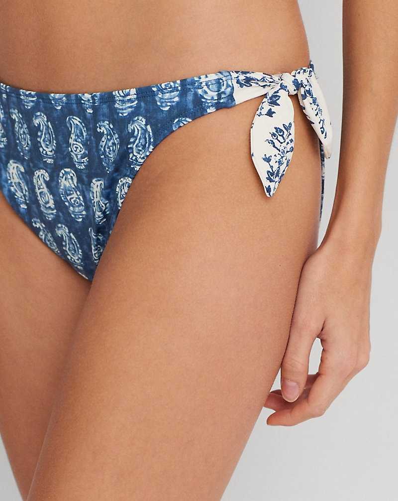 Abajo De Bikini Ralph Lauren Print Side-Tie Hipster Mujer Multi | PMHYIAD-75 - vista 5
