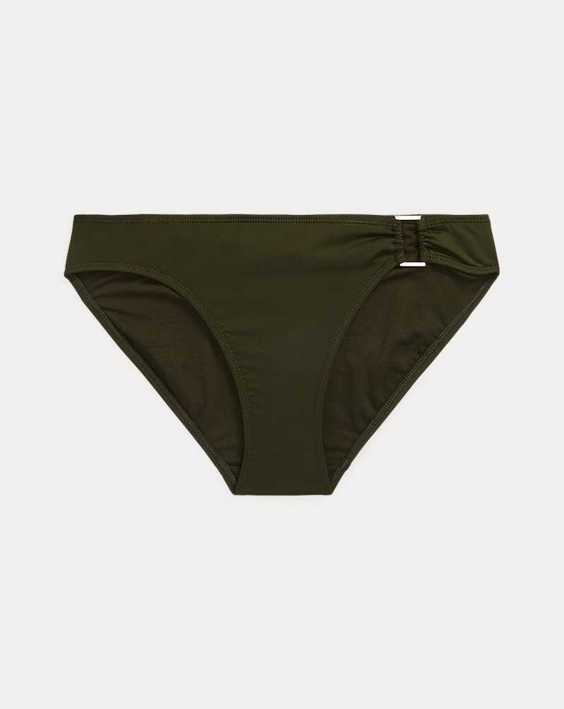 Abajo De Bikini Ralph Lauren Ring-Front Hipster Mujer Verde Oliva | UZSRKWN-95 - vista 2