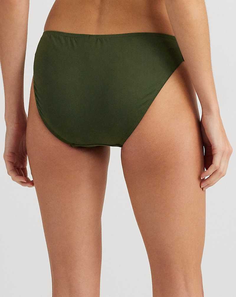Abajo De Bikini Ralph Lauren Ring-Front Hipster Mujer Verde Oliva | UZSRKWN-95 - vista 4